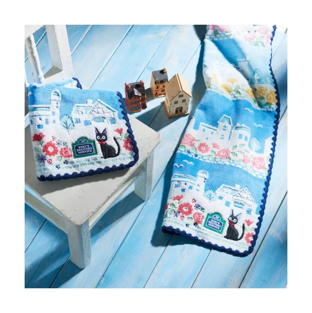 Cheap Serviette Rues De Paris 34X80Cm - Kiki La Petite Sorciere Linge De Maison