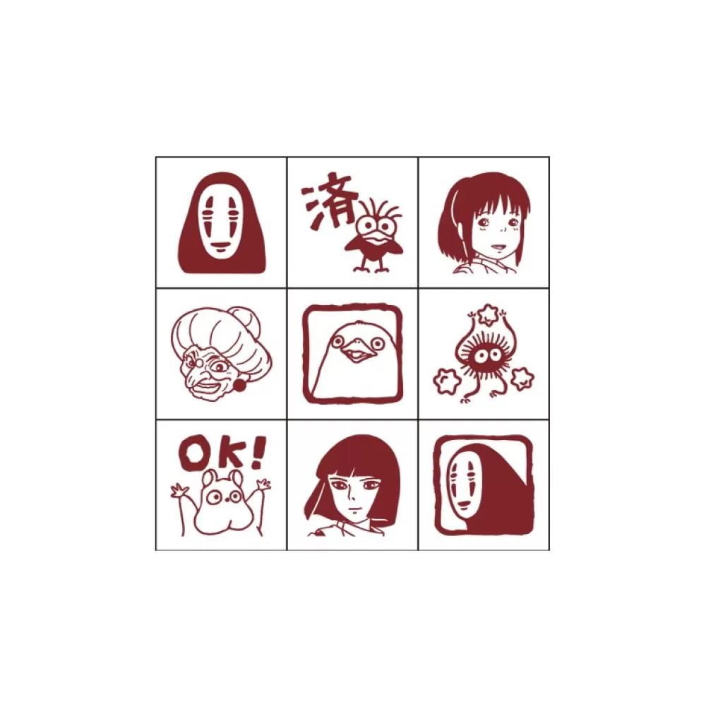 Hot Set Tampons Personnages - Le Voyage De Chihiro Petit Matériel