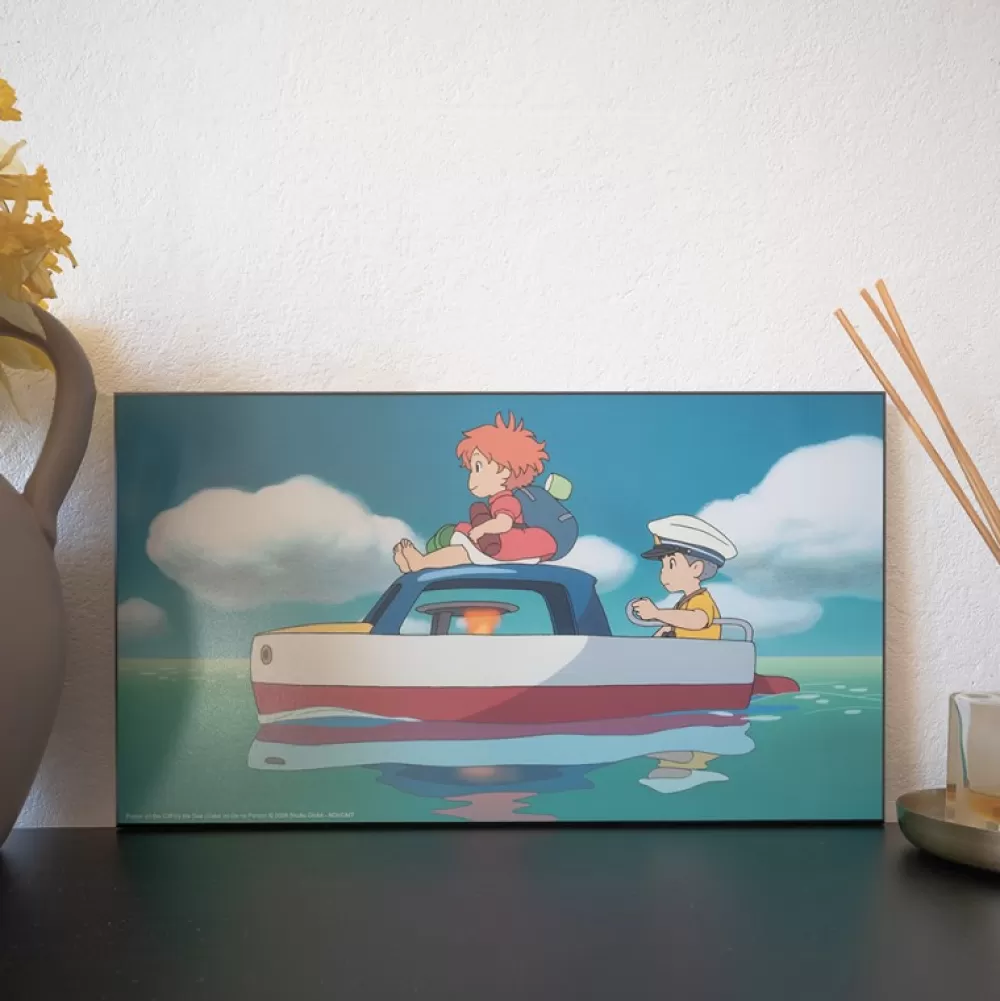 Sale Tableau Ghibli 02 - Ponyo Et Sosuke Décoration Murale