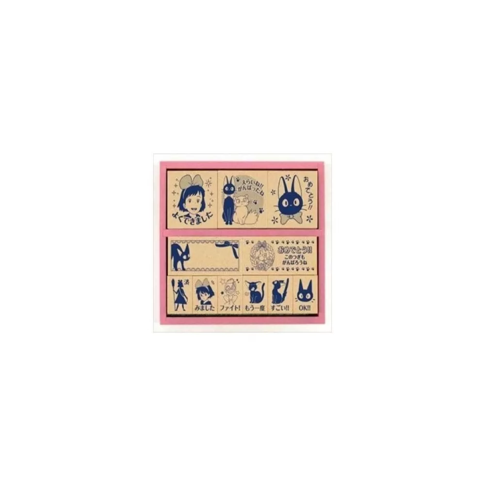 Cheap Tampons En Bois Kiki Et Jiji Version Bleue - Kiki La Petite Sorciere Petit Matériel