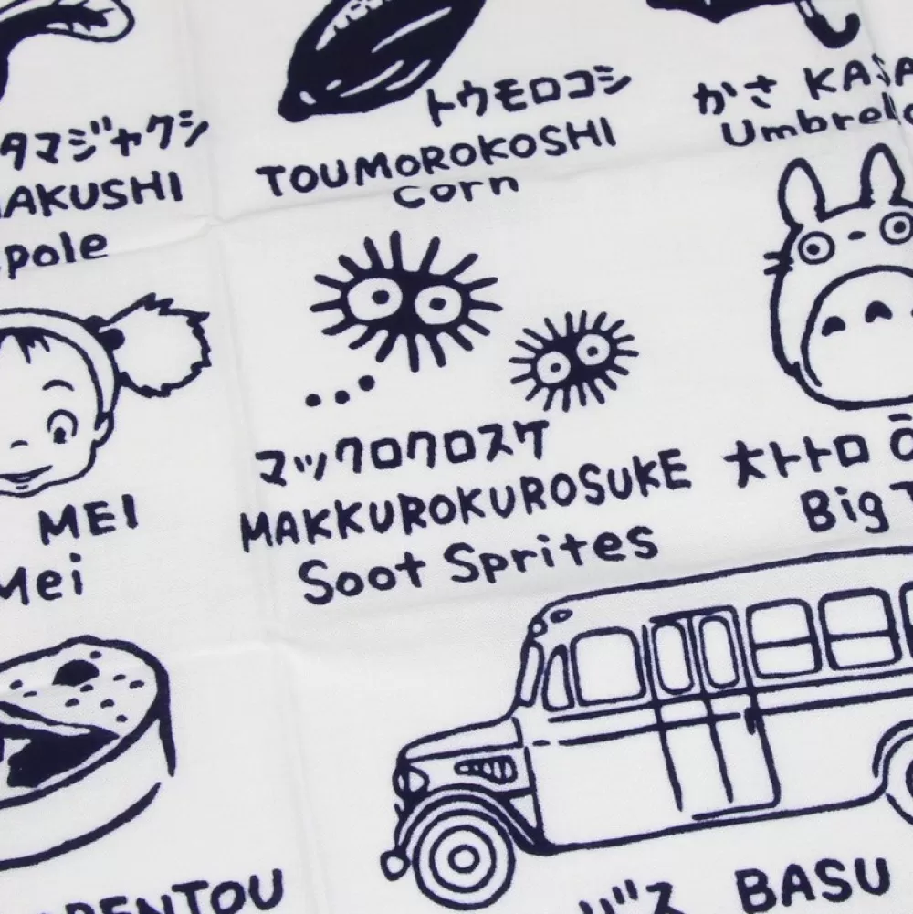 Fashion Tenugi Ideogrammes Totoro - Mon Voisin Totoro Textile
