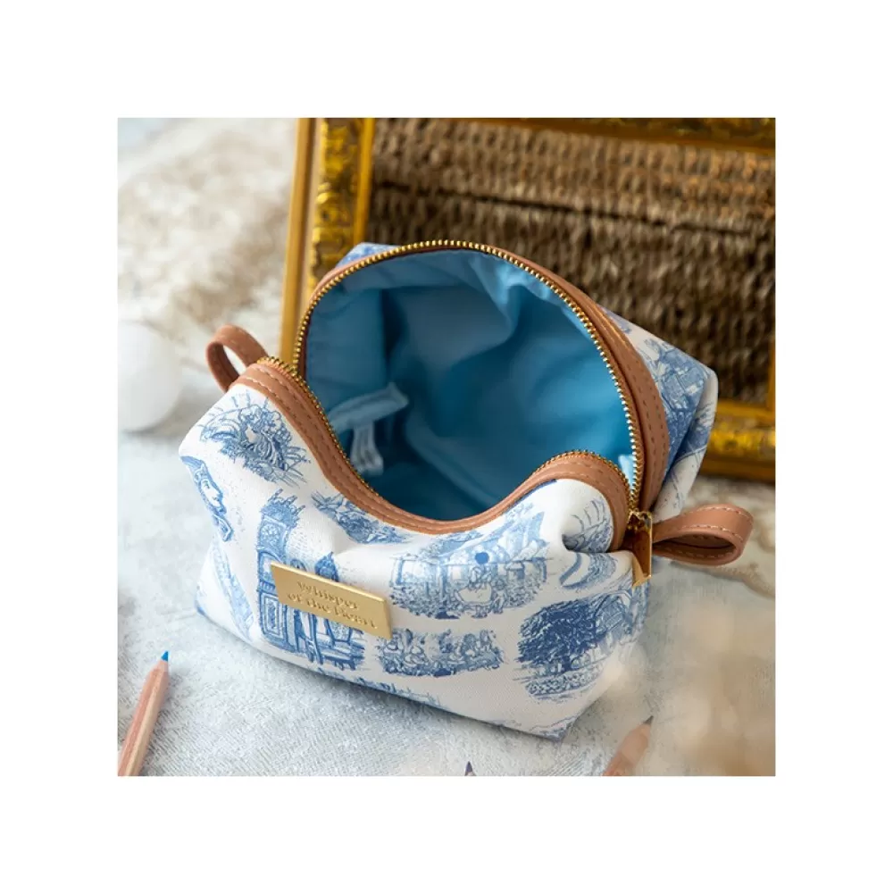 Outlet Trousse De Toilette Bleu Nostalgie - Si Tu Tends L'Oreille Classement
