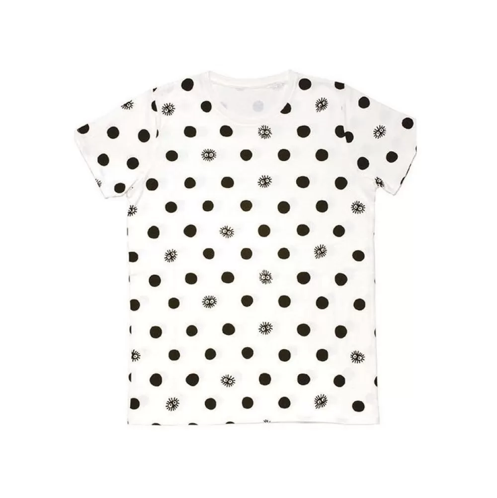 Outlet T-Shirts Totoro Noiraudes Dots Blanc S (Femme) - Mon Voisin Totoro Textile